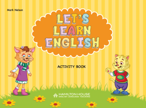 Let's Learn English: Activity book